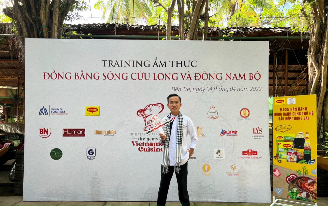 Đầu bếp Võ Công Hậu tại cuộc thi TFC ở bến tre