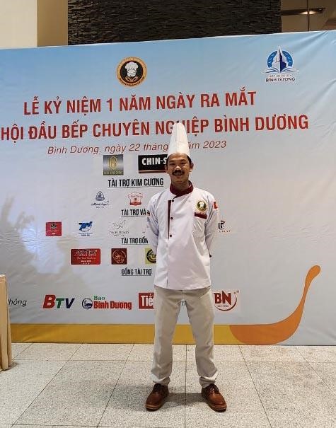 Đầu bếp Nguyễn Quốc Trường ủy viên hội đầu bếp chuyên nghiệp tỉnh Bình Dương